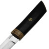 Нож Танто, сталь Х12МФ, чёрный граб/карельская берёза