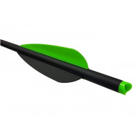Стрела арбалетная микс карбон Centershot Toxic 16" Half Moon Nock